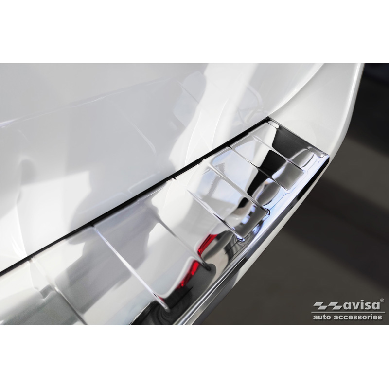Chroom RVS Achterbumperprotector  Mercedes Vito / V-Klasse 2014-2019 & Facelift 2019- 'Ribs' 'XL'