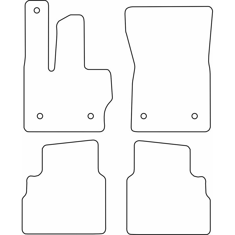 Set velour car mats  Mercedes G-Class (W464) 2018-