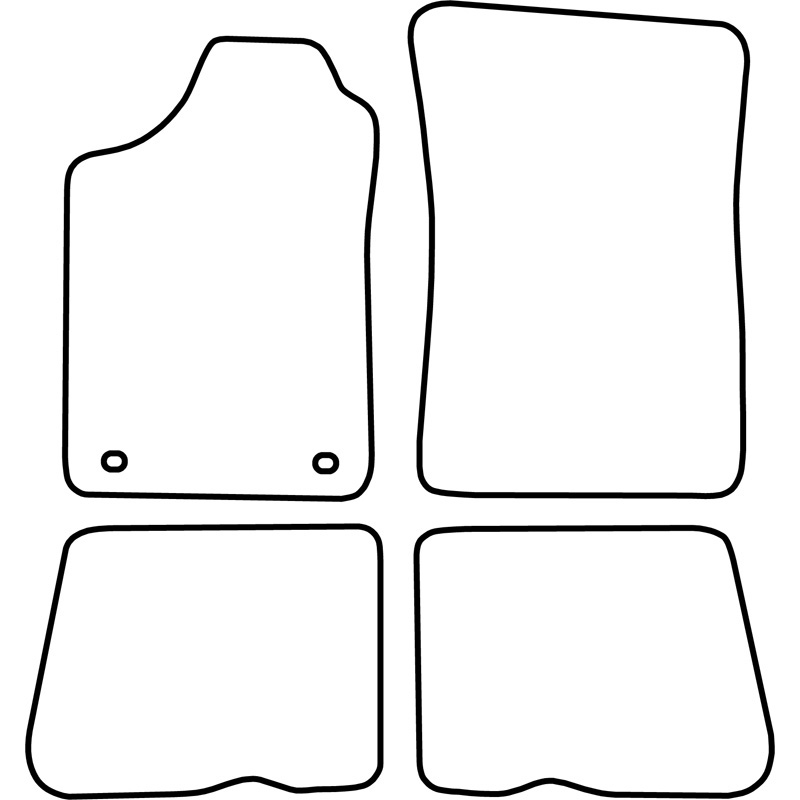 Set velour car mats  Renault 19 1988-1996