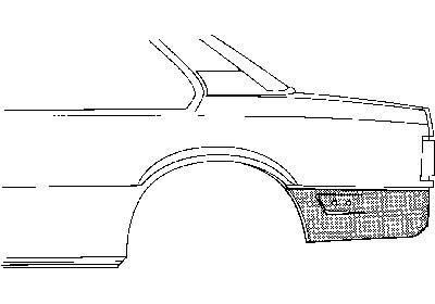 eindplaat, 5 drs, links Opel Ascona C, 1981-1988