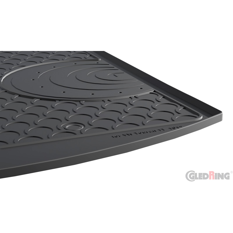 Rubbasol (Rubber) Trunk mat  Volkswagen Touran 1T 2003-2015 (5-persons) (Lower floor)