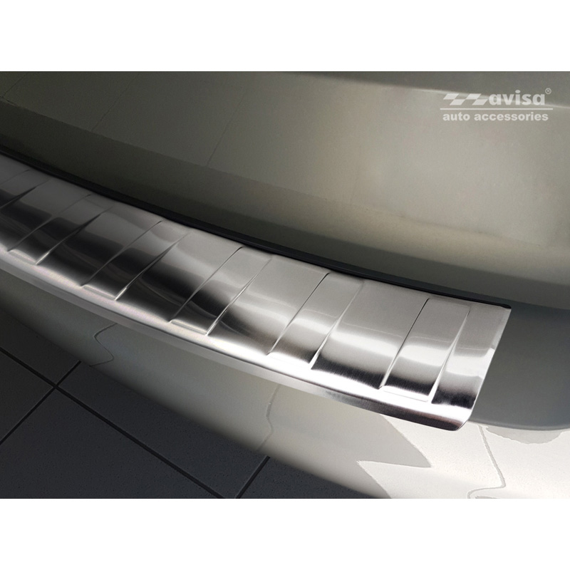 Stainless Steel Rear bumper protector  Skoda Fabia III Combi Facelift 2018- 'Ribs'