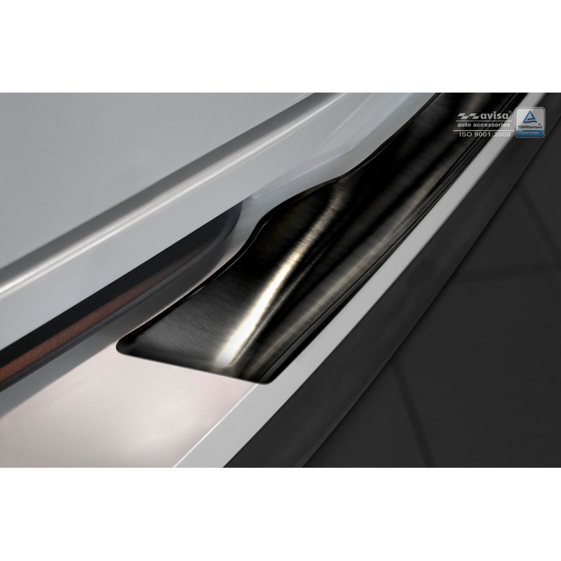 Black Stainless Steel Rear bumper protector  Toyota C-HR 2016-2019 & Facelift 2019-2023