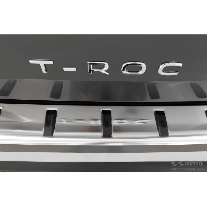 RVS Achterbumperprotector  Volkswagen T-Roc & T-Roc Cabrio 2017-2022 & Facelift 2022- 'STRONG EDITION'