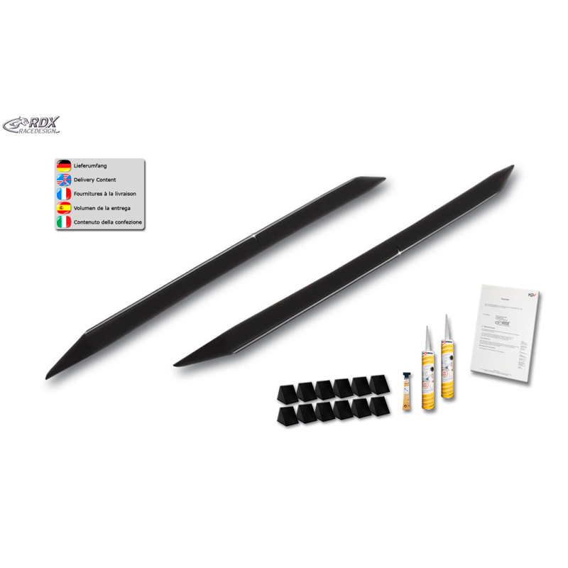 Side skirts 'Slim'  Volkswagen Polo 86c 1976-1994 (ABS glossy black)
