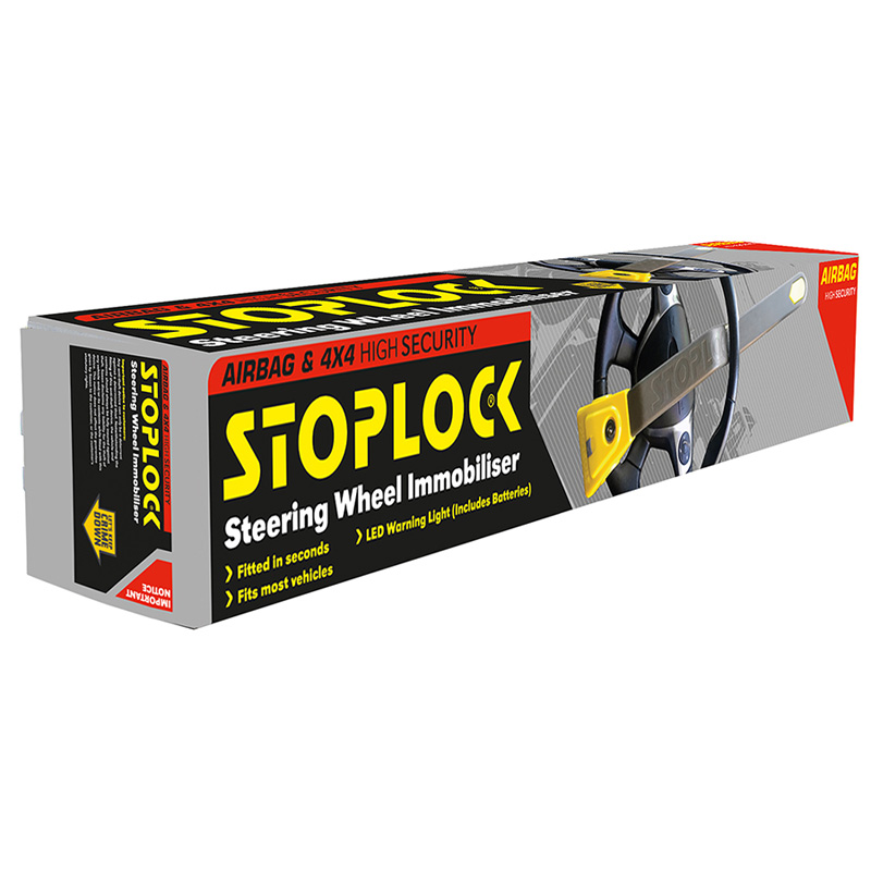 Stoplock Airbag - Steering Wheel Lock for airbag & 4x4 with LED