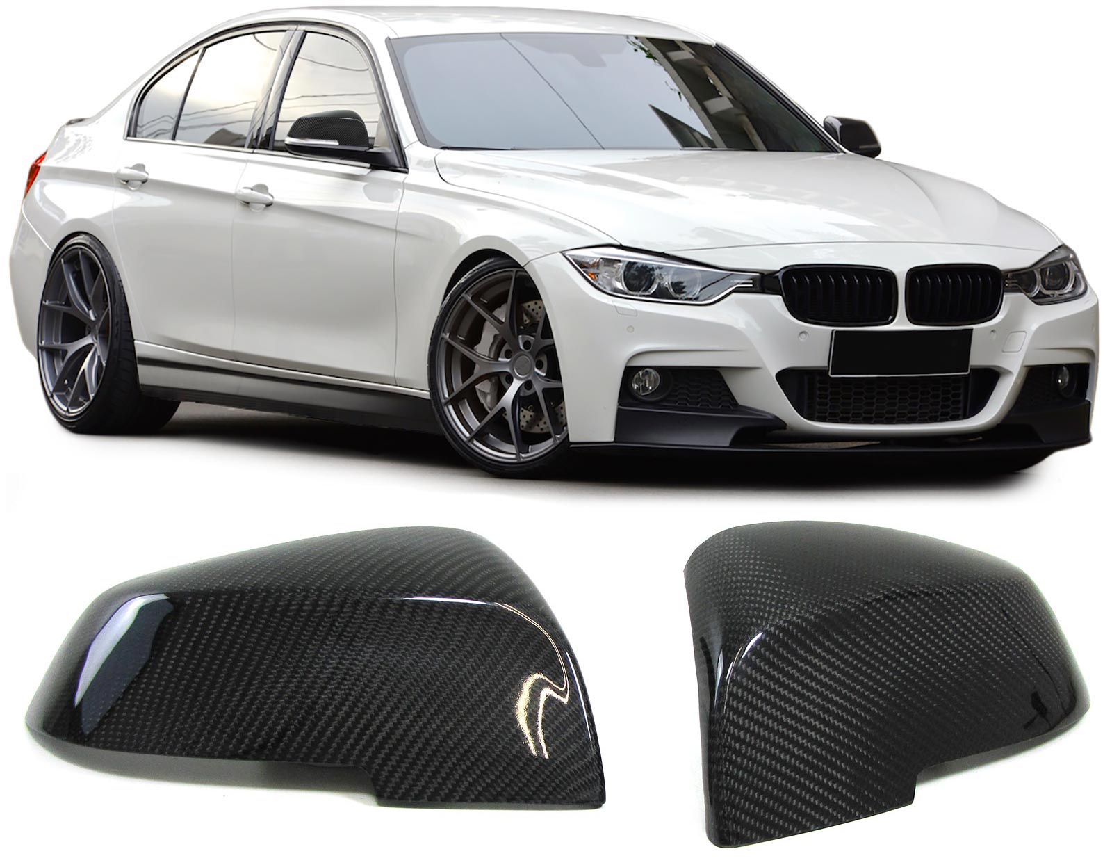 Spiegelkappen BMW F20/F30/F31/E84 LCI Carbon