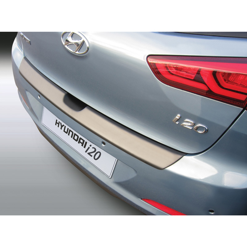 ABS Rear bumper protector  Hyundai i20 5 doors 11/2014-6/2018 Black