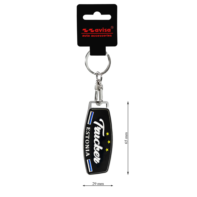 RVS sleutelhanger - Trucker/Estonia