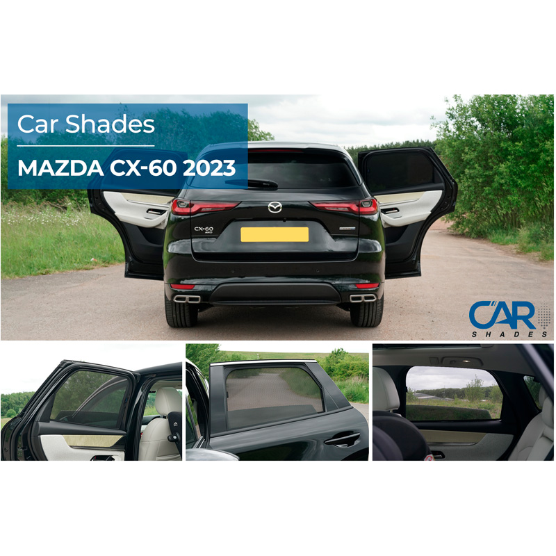 Set Car Shades (rear side doors)  Mazda CX-60 (KH) 2022- (2-pieces)