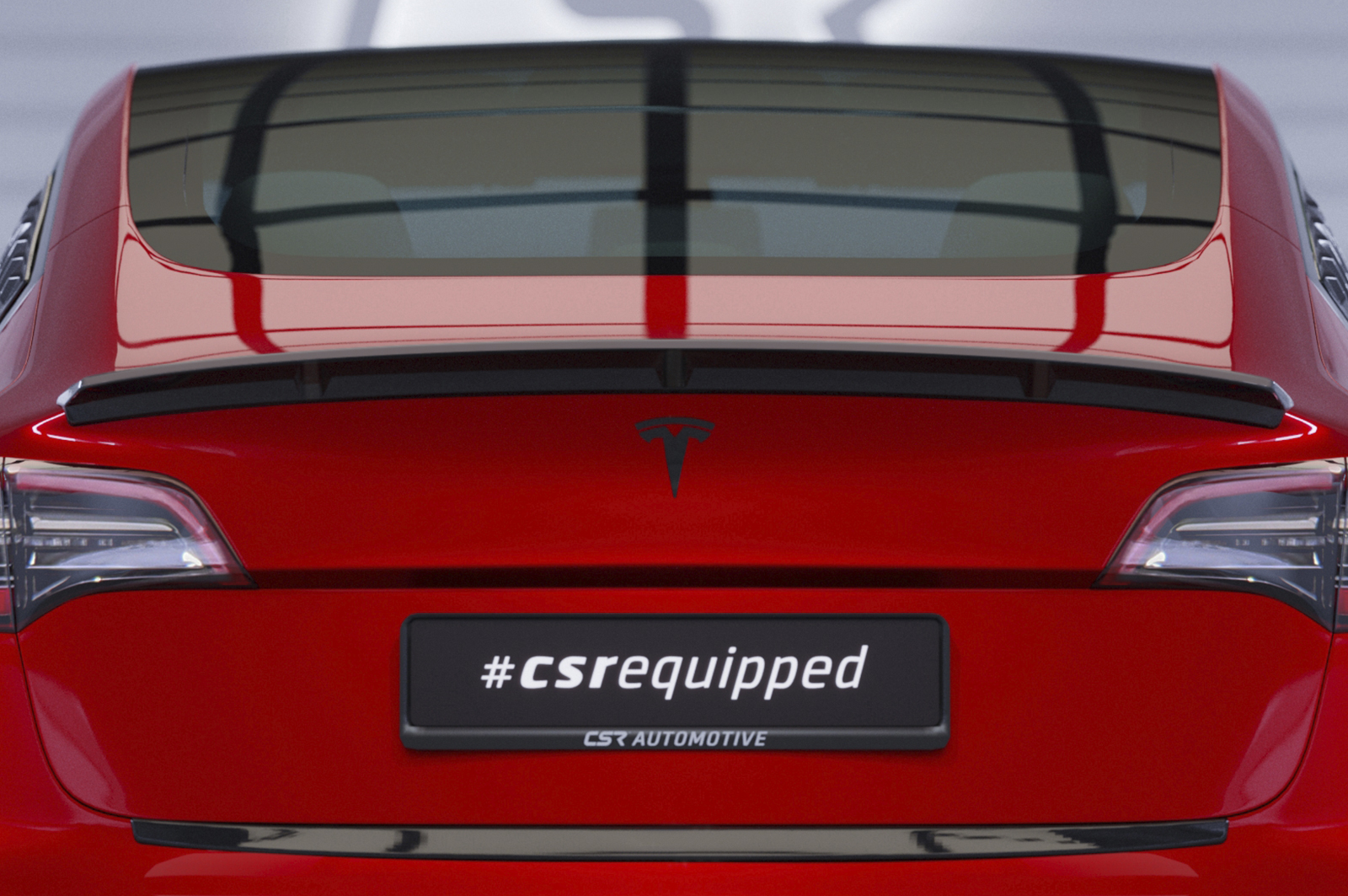 Spoiler Tesla Model 3 CSR Glans Zwart