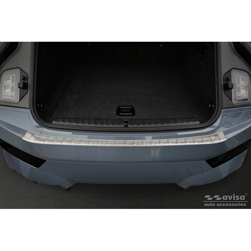 Stainless Steel Rear bumper protector  BMW iX (I20) 2021- 'Ribs'