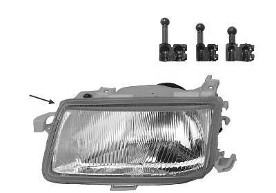 koplamp, Carello, H4, elektr verstelb, rechts,-09/1994 Opel Astr