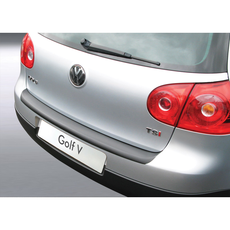 ABS Achterbumper beschermlijst  Volkswagen Golf V 3/5 deurs Zwart