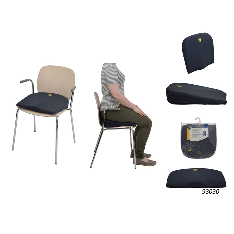 Defa Anatomical Wedge Seat Cushion Grey/Blue
