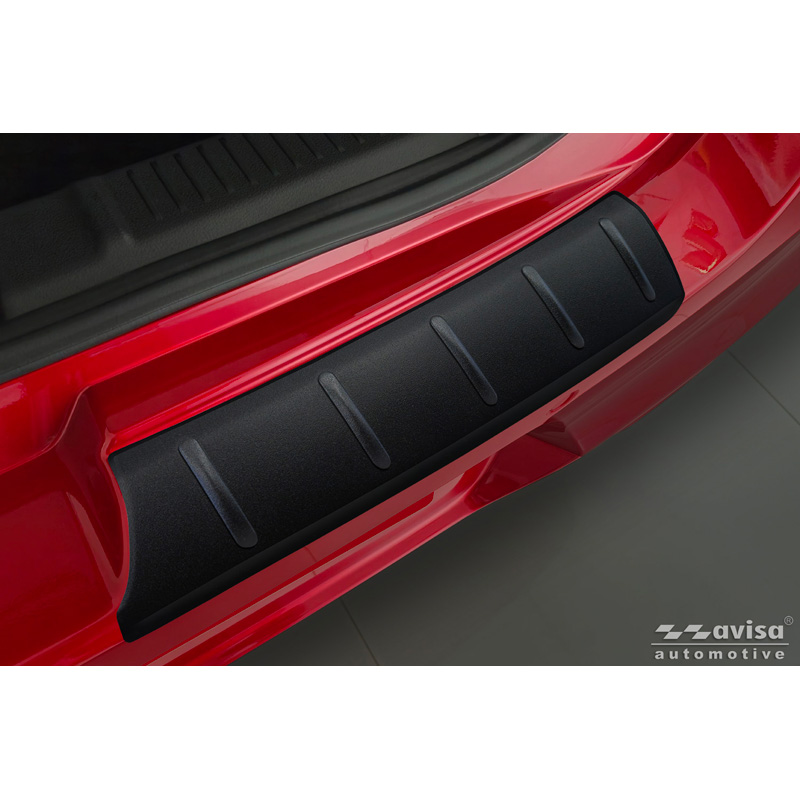 Matt Black Stainless Steel Rear bumper protector  Suzuki Swift VI 2024- 'Ribs'