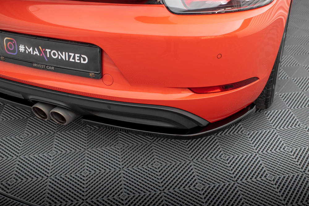 Zijdiffusers Porsche 718 Cayman 982c Maxton Glans Zwart