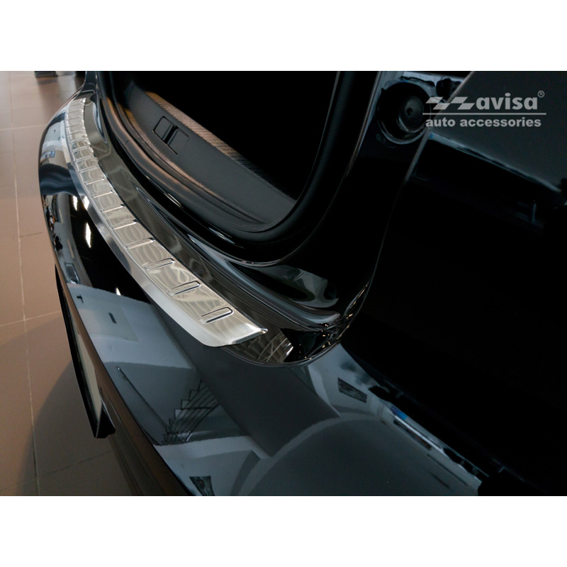Stainless Steel Rear bumper protector  Peugeot 208 II HB 5-doors 2019-2023 & FL 2023- 'Ribs'