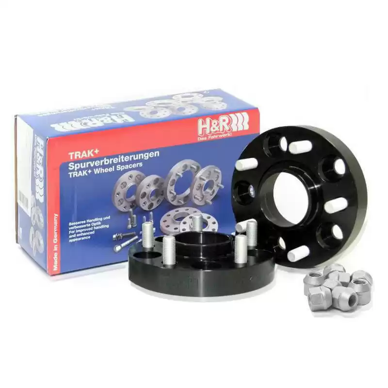 H&R DRM-System Wheelspacers 22mm 5x108 - Hub 63,3mm - Bolt size M14x1,5 -  Ford/Jaguar/Landrover - Black