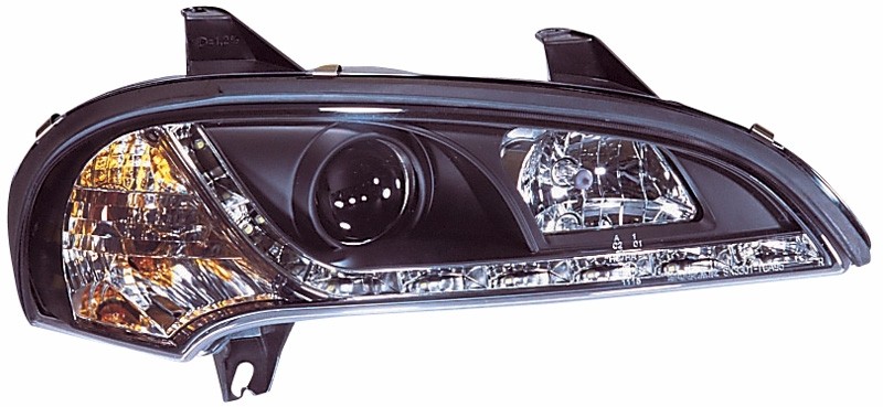 Koplampen Opel Tigra DRL look Devil Eyes zwart