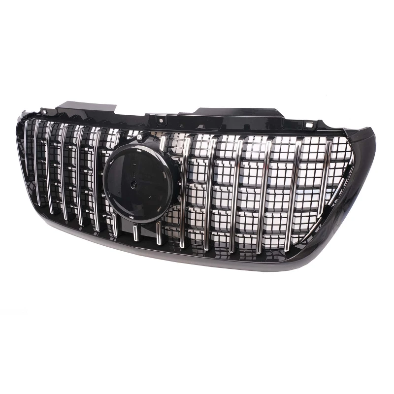 Grill Mercedes Sprinter W907 W910 18- Zwart/Chroom AMG Look Mesh
