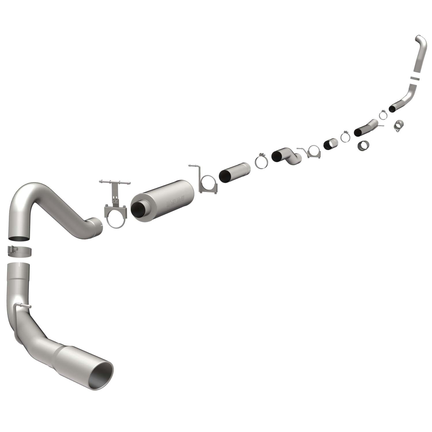 Ford SYS TB XL 05 Ford 6.0L CC 4in Magnaflow Cat-Back