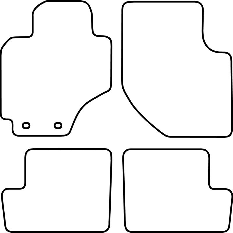 Set velour car mats  Toyota RAV4 2000-2003