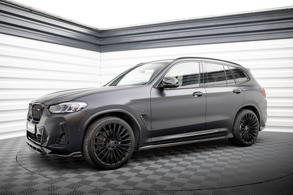 Zijskirts BMW X3 G01 M Pakket FL Maxton Glans Zwart