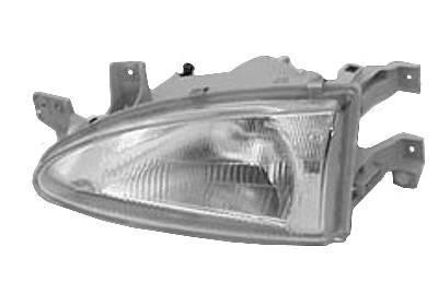 koplamp, H4, elektr verstelb, links Hyundai Accent/Excel, 3 drs,