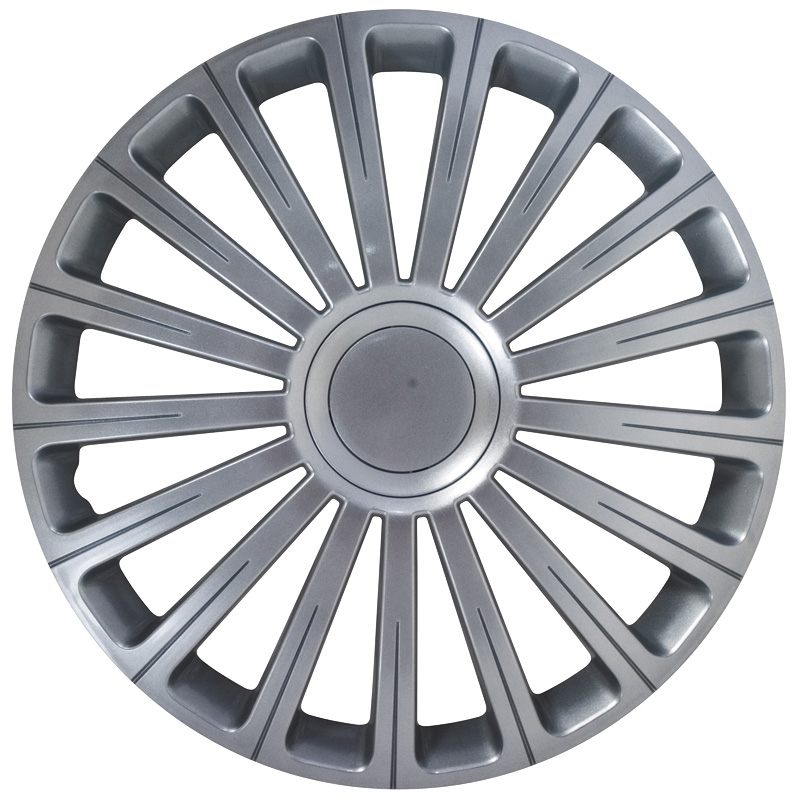 Set wheel covers Radical 13-inch silver + chrome ring