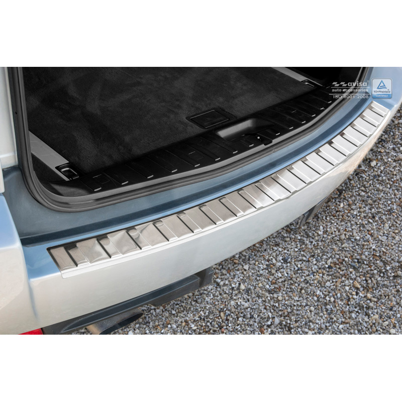 Stainless Steel Rear bumper protector  BMW X3 (E83) Facelift 2006-2010 'Ribs'