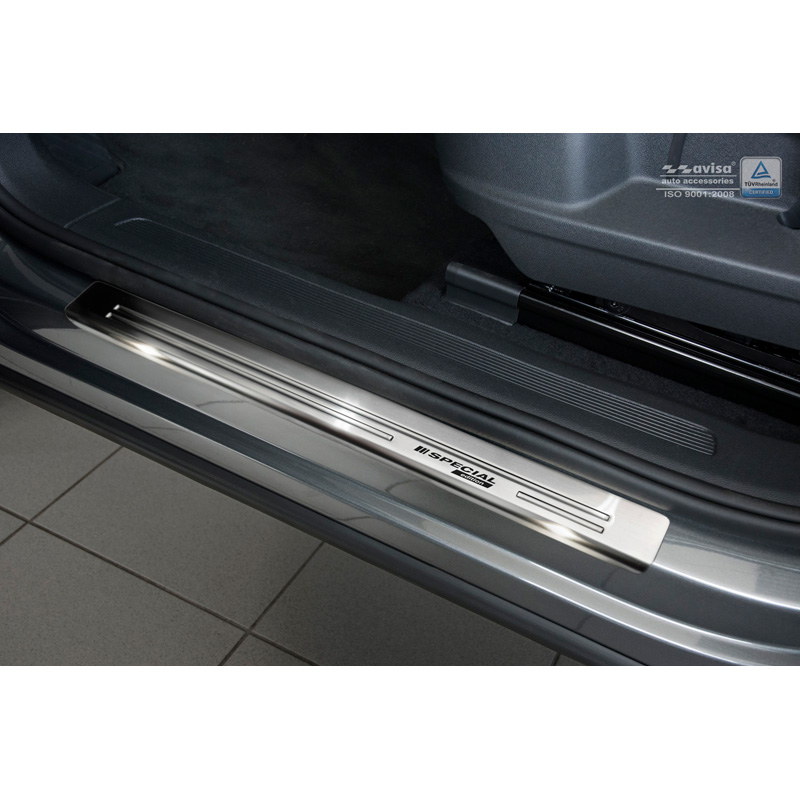 Inox door sill protectors  Volkswagen Tiguan II 2016-2020 & FL 2020- incl. Allspace 2017-2020 & FL 2020-2024 - 'Special Edition' - 2-pieces