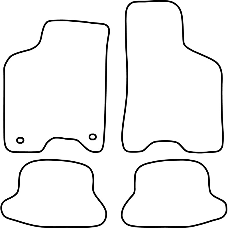 Set velour car mats  Seat Arosa 1997-2004