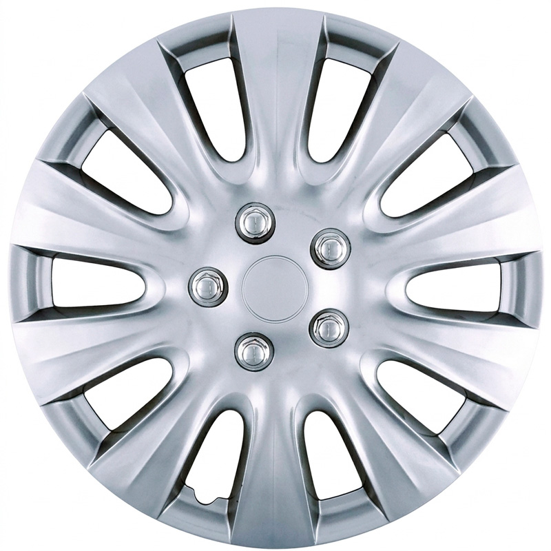 Jeu de 4 enjoliveurs premium -  Alaska 17-inch - argent