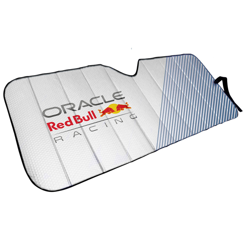Red Bull Oracle Universal wind screen sun shade - 1-piece - Silver/Blue/Red