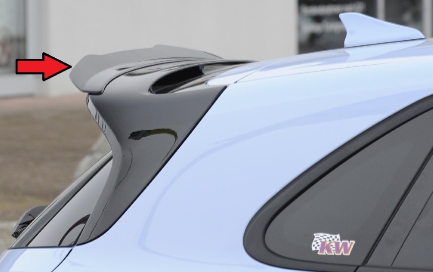 Dakspoiler Hyundai i30 N (Performance) Rieger glans zwart
