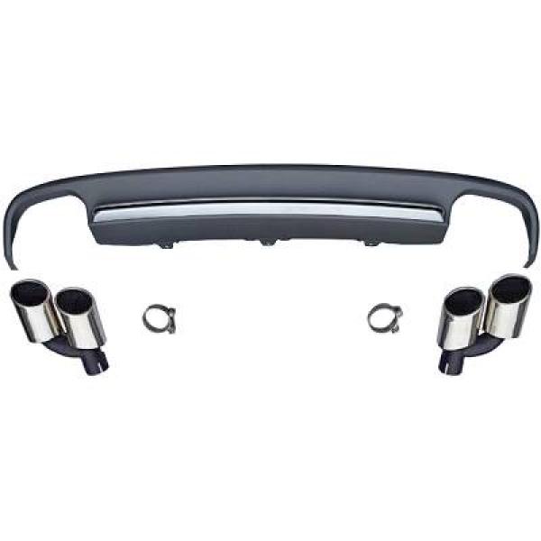Diffuser Audi A6 C7 11-14 S6 Look Chroom