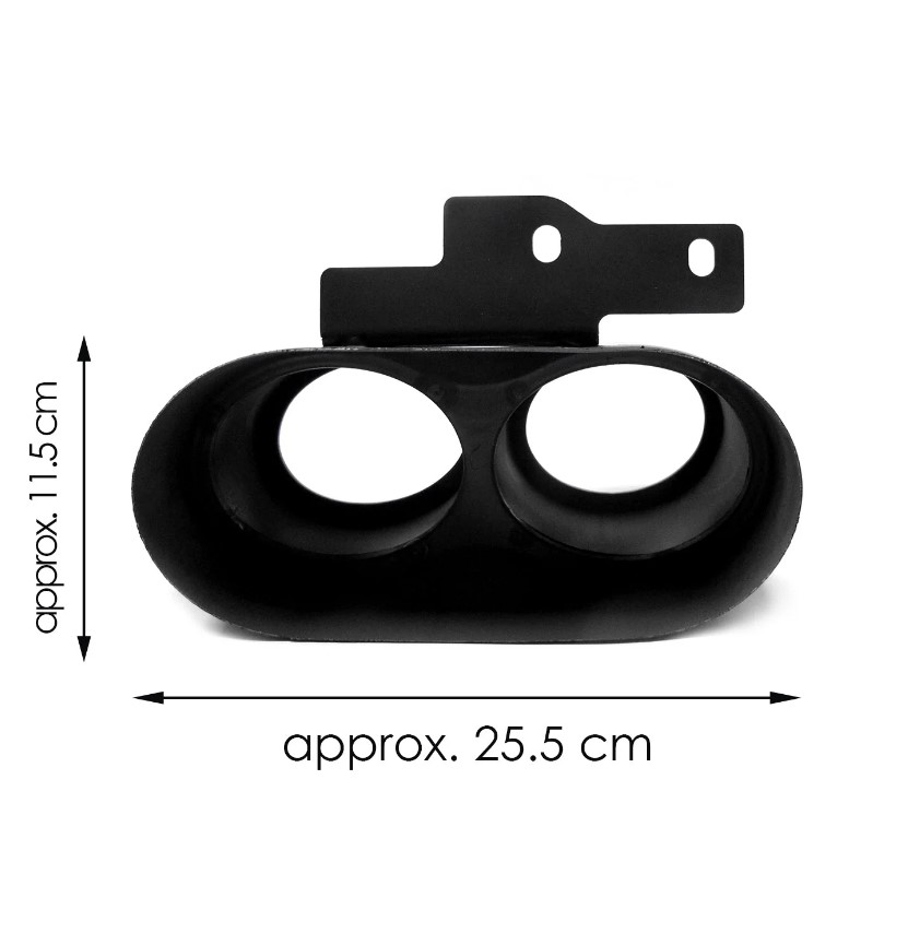 Diffuser Audi A6 C8 S-Line S6 Look Glans Zwart