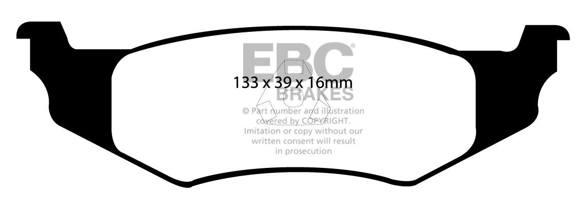 EBC Brakes CHRYSLER (USA) PT Cruiser 2.4 2005-.. Remblokken acht