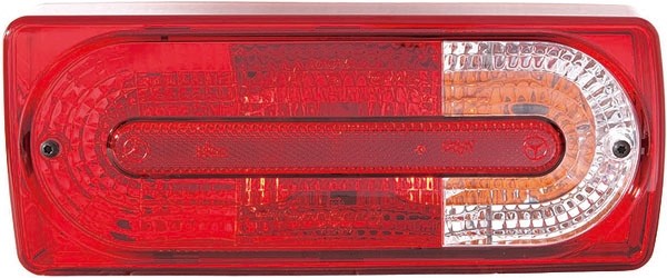 Achterlicht rechts W463 97-12 ROOD/Chroom