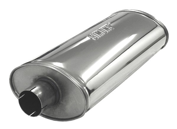 demper HEAVY ovaal 140/220 L=500mm 2,5 inch (63,5mm) Simons RVS