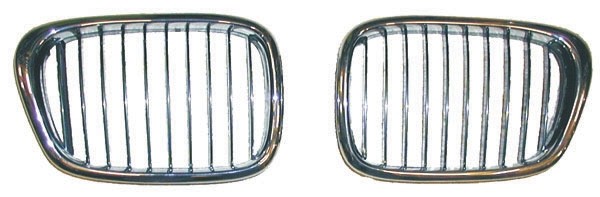 Grill rechts BMW E39 01.03 Chroom/ZWART