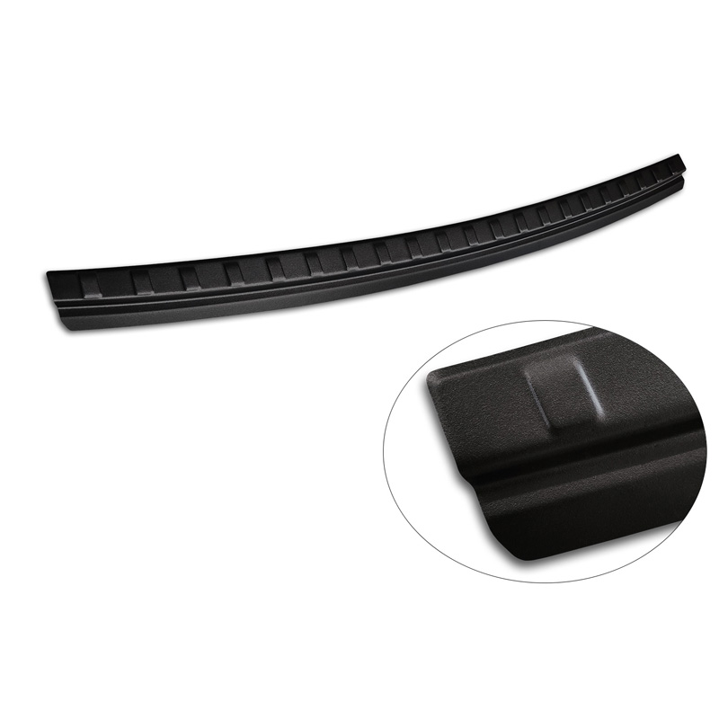 Matzwart RVS Achterbumperprotector  Jeep Compass 2017- 'Ribs'
