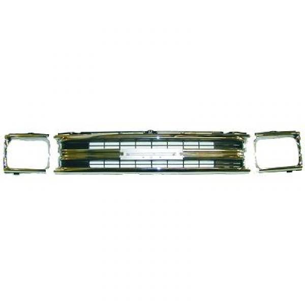 Koplamp SIERRING links HILUX 91-97 Chroom/ZWART/2 WIEL AANGEDREV