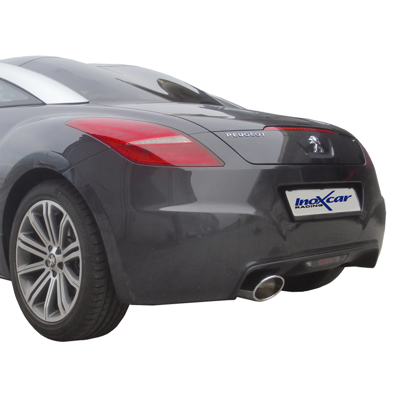 100% Inox Sport Exhaust  Peugeot RCZ 1.6THP (200HP) 2010- 150x105mm Oblique