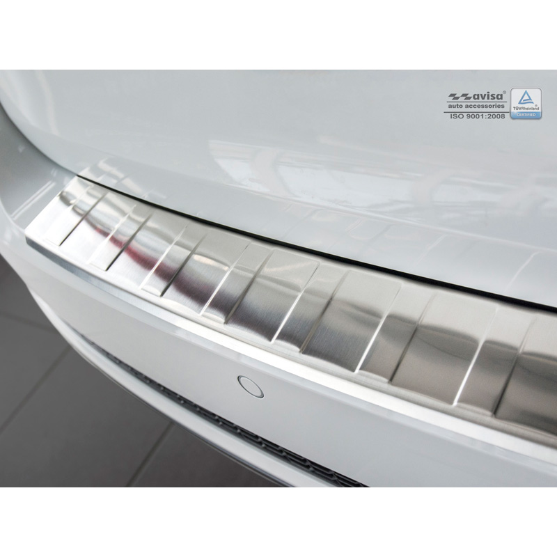 Stainless Steel Rear bumper protector  Audi A4 B9 Avant 2015-2019 & Facelift 2019- 'Ribs' (incl. S4 Avant)