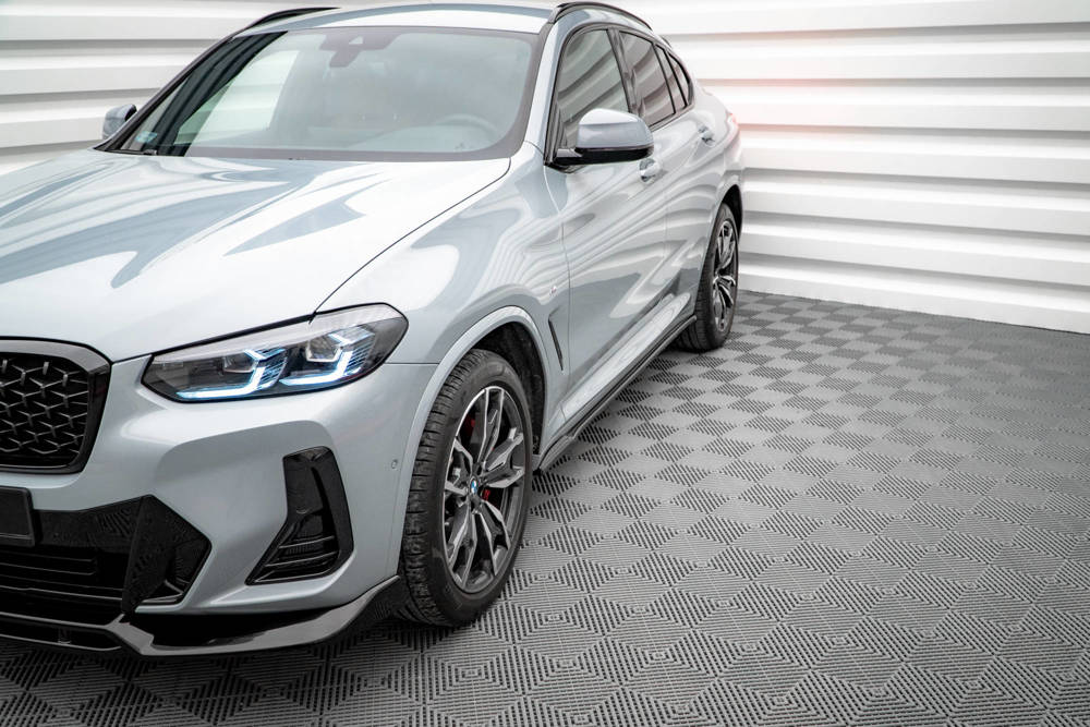 Zijskirts BMW X4 M Pakket G02 Maxton Glans Zwart