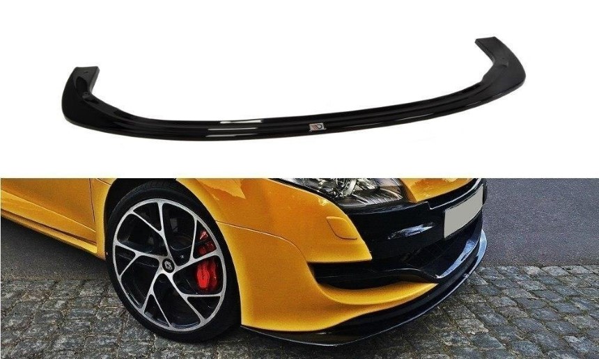 Voorspoiler Renault Megane 3 RS Maxton Design glans zwart V.2