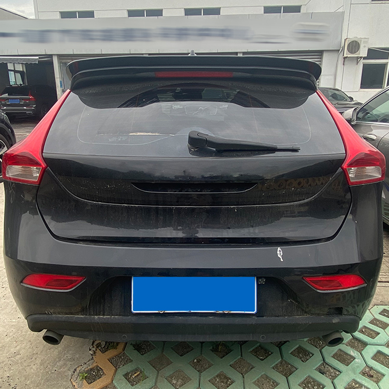 Dakspoiler (Spoiler Cap)  Volvo V40 2012-2019 incl. R-Design (ABS Glanzend zwart)