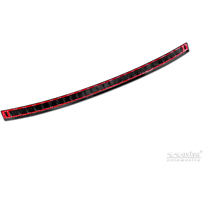 Avisa Stainless Steel Rear Bumper Protector  KGM Actyon 2025- - High Gloss Black